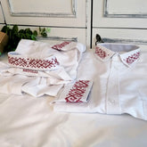 Jānis Men's folk style embroidered shirts